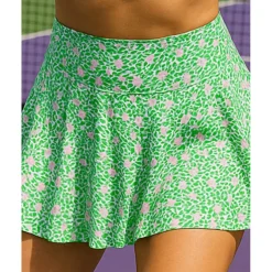 US Open Women's Floral Tennis Skirts with Shorts Printing Breathable Tennis Golf Badminton Light Green Blue Orange Tennis Clothing