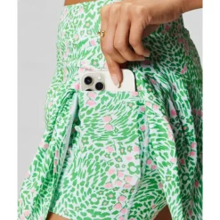 US Open Women's Floral Tennis Skirts with Shorts Printing Breathable Tennis Golf Badminton Light Green Blue Orange Tennis Clothing