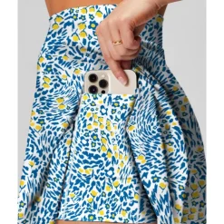 US Open Women's Floral Tennis Skirts with Shorts Printing Breathable Tennis Golf Badminton Light Green Blue Orange Tennis Clothing