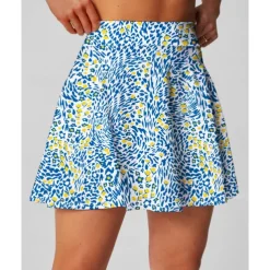 US Open Women's Floral Tennis Skirts with Shorts Printing Breathable Tennis Golf Badminton Light Green Blue Orange Tennis Clothing