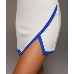 US Open Women's Patchwork Tennis Dress Sleeveless Contrast Binding Split Breathable Tennis Pickleball Yoga V Neck Dress Black White Red Tennis Clothing