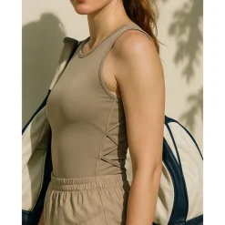 US Open Women's Solid Colored Tank Top Sleeveless Breathable Tennis Pickleball Running Round Neck Tank Back Black Yellow Purple Tennis Clothing