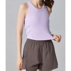 US Open Women's Solid Colored Tank Top Sleeveless Breathable Tennis Pickleball Running Round Neck Tank Back Black Yellow Purple Tennis Clothing