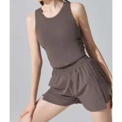 US Open Women's Solid Colored Tank Top Sleeveless Breathable Tennis Pickleball Running Round Neck Tank Back Black Yellow Purple Tennis Clothing