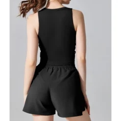 US Open Women's Solid Colored Tank Top Sleeveless Breathable Tennis Pickleball Running Round Neck Tank Back Black Yellow Purple Tennis Clothing