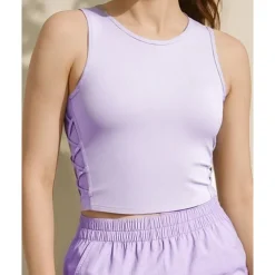 US Open Women's Solid Colored Tank Top Sleeveless Breathable Tennis Pickleball Running Round Neck Tank Back Black Yellow Purple Tennis Clothing