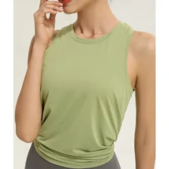 US Open Women's Solid Colored Workout Tank Top Sport Shirt Sports Tank Top Tank Top Sleeveless Quick Dry Breathable Tennis Golf Pickleball Crew Neck Open Back Dark Pink Black White Tennis Clothing