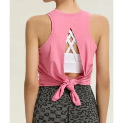 US Open Women's Solid Colored Workout Tank Top Sport Shirt Sports Tank Top Tank Top Sleeveless Quick Dry Breathable Tennis Golf Pickleball Crew Neck Open Back Dark Pink Black White Tennis Clothing