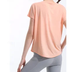 US Open Women's Solid Colored Tennis Tee Short Sleeve Split Quick Dry Breathable Tennis Pickleball Yoga Round Neck Top Yellow Pink Blue Tennis Clothing