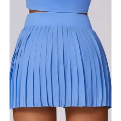 US Open Women's Solid Colored Tennis Skirts Tennis Skirts with Shorts Pleated Side Split Quick Dry Tennis Golf Pickleball Bottoms Black White Blue Tennis Clothing