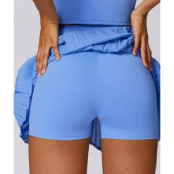 US Open Women's Solid Colored Tennis Skirts Tennis Skirts with Shorts Pleated Side Split Quick Dry Tennis Golf Pickleball Bottoms Black White Blue Tennis Clothing