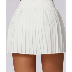 US Open Women's Solid Colored Tennis Skirts Tennis Skirts with Shorts Pleated Side Split Quick Dry Tennis Golf Pickleball Bottoms Black White Blue Tennis Clothing