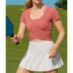 US Open Women's Solid Colored Sport Shirt Tank Top Tennis Shirt Tennis Top Breathable Tennis Golf Pickleball Pink Blue Tennis Clothing