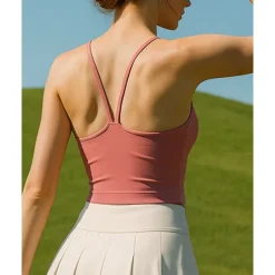 US Open Women's Solid Colored Sport Shirt Tank Top Tennis Shirt Tennis Top Breathable Tennis Golf Pickleball Pink Blue Tennis Clothing