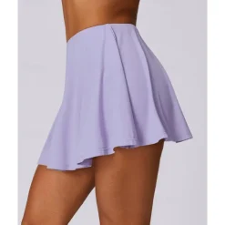 US Open Women's Solid Colored Tennis Skirts Tennis Skirts with Shorts Pleated UPF50+ Quick Dry Tennis Golf Pickleball Bottoms Black Pink Blue Tennis Clothing