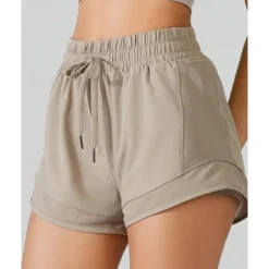 US Open Women's Solid Colored Running Shorts Sports Shorts Drawstring Pocket 2 in 1 Quick Dry Breathable Tennis Pickleball Yoga Bottoms Black Sky Blue Khaki Tennis Clothing