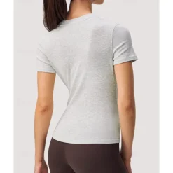 US Open Women's Solid Colored Tennis Top Short Sleeve Buttons Breathable Tennis Pickleball Round Neck Dress Black White Sky Blue Spandex Tennis Clothing