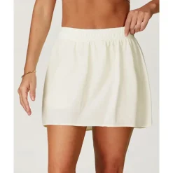 US Open Women's Solid Colored Tennis Skirts Tennis Skirts with Shorts Pleated UPF50+ Quick Dry Tennis Golf Pickleball Bottoms Black Ivory Light Green Tennis Clothing