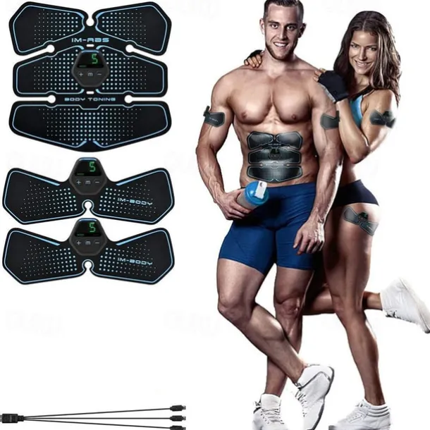 USB Abs Stimulator Muscle Toner Women Men Arms Legs Shaper Trainer Toner Abdominal Training Belt