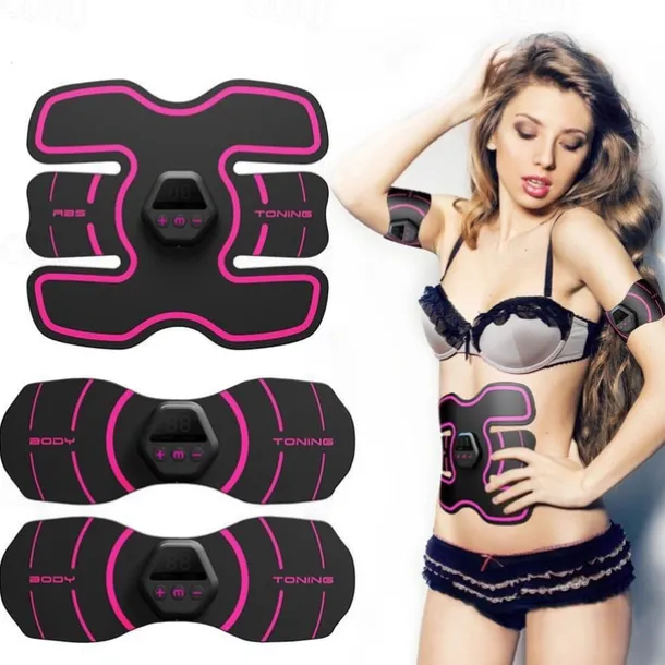USB Abs Stimulator Muscle Toner Women Men Arms Legs Shaper Trainer Toner Abdominal Training Belt