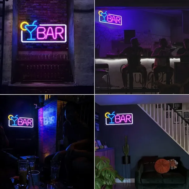 USB Acrylic Neon Decorative Light Bar Decorative Light Halloween Christmas Decorative Light