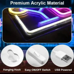 USB Acrylic Neon Decorative Light Bar Decorative Light Halloween Christmas Decorative Light