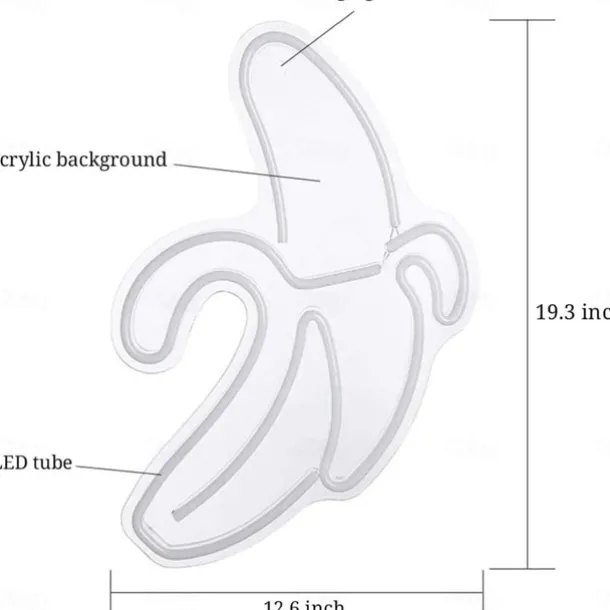 USB Acrylic Neon Decorative Light Bar Decorative Light Halloween Christmas Decorative Light