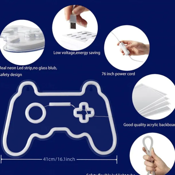 USB Acrylic Neon Decorative Light Bar Decorative Light Halloween Christmas Decorative Light