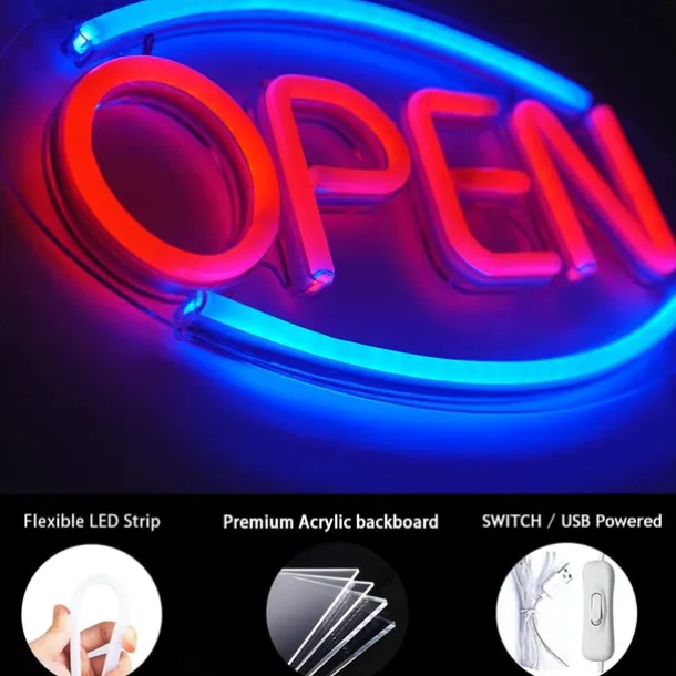 USB Acrylic Neon Decorative Light Bar Decorative Light Halloween Christmas Decorative Light