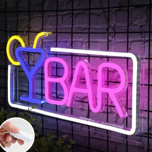USB Acrylic Neon Decorative Light Bar Decorative Light Halloween Christmas Decorative Light