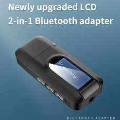 USB Bluetooth 5.0 Audio Transmitter Receiver LCD Display 3.5MM AUX RCA Stereo Wireless Adapter Dongle For PC TV Car Headphones