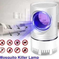 USB Bug Zapper Lamp – Powerful UV Photocatalyst Mosquito & Fly Killer, Quiet and Safe Insect Trap for Home, Bedroom, and Patio
