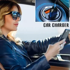 USB Charger S-J00 2 Desk Charger Station with Quick Charge 3.0 USB Charging Adapter