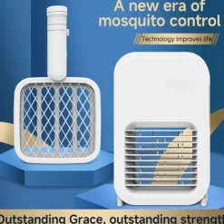 USB Charging Electric Mosquito Swatter – Rechargeable Household Mosquito Killer Lamp with Electric Shock Fly Zapper