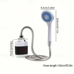 Usb Charging Showerhead Outdoor Showerhead Household Electric Showerhead Dormitory Rental Rural Portable And Simple