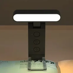 USB Clip Reading Light - Portable Folding LED Bookmark Light with Rechargeable Battery, Perfect for Living Room and Bedroom Lighting 1PC