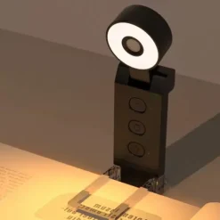 USB Clip Reading Light - Portable Folding LED Bookmark Light with Rechargeable Battery, Perfect for Living Room and Bedroom Lighting 1PC