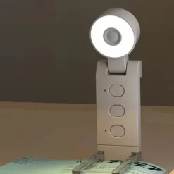 USB Clip Reading Light - Portable Folding LED Bookmark Light with Rechargeable Battery, Perfect for Living Room and Bedroom Lighting 1PC