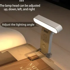 USB Clip Reading Light - Portable Folding LED Bookmark Light with Rechargeable Battery, Perfect for Living Room and Bedroom Lighting 1PC