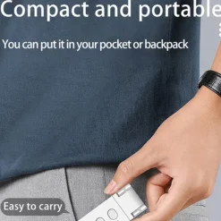 USB Clip Reading Light - Portable Folding LED Bookmark Light with Rechargeable Battery, Perfect for Living Room and Bedroom Lighting 1PC