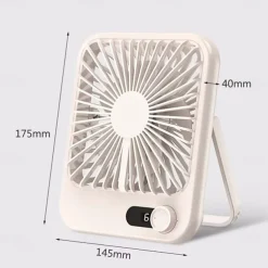 USB Desktop Fan - Ultra-Thin Portable Wind-Powered Charging, Summer Cooling Mini Fan, Portable Device, Super Quiet, Suitable for Home, Student Dorms, Bedside, Silent Ultra-Thin Desktop Fan
