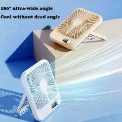 USB Desktop Fan - Ultra-Thin Portable Wind-Powered Charging, Summer Cooling Mini Fan, Portable Device, Super Quiet, Suitable for Home, Student Dorms, Bedside, Silent Ultra-Thin Desktop Fan