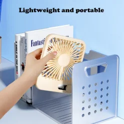 USB Desktop Fan - Ultra-Thin Portable Wind-Powered Charging, Summer Cooling Mini Fan, Portable Device, Super Quiet, Suitable for Home, Student Dorms, Bedside, Silent Ultra-Thin Desktop Fan