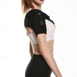 USB Electronic Heated Shoulder Wrap Men Women Adjustable Heating Pad Shoulder Support Brace Hot Therapy Pain Relief Recovery