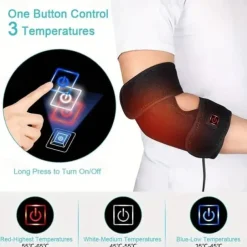 USB Heated Elbow Wrap Elbows Electric Heating Arm Elbow Pad Wrap Brace Portable Heated Wrist Arm Sleeve Brace Support