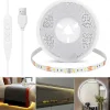 USB LED Strip Light 3 Colors for TV 1-5M USB 5V Flexible Light Strip with Self-adhesive Dimmable Dual Color LED light Strip 2800K-6500K Warm White to Daylight Suitable for Stairs Wardrobes Kitchens Mirrors