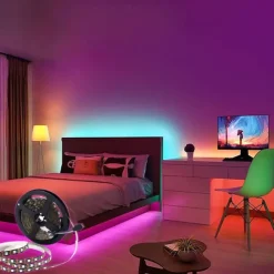 USB LED Strip Light with Remote Control RGB Flexible Strip Light Multicolor for Desk Decor Screen TV Background Lighting