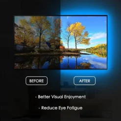 USB Led Strip Lights RGB Color Light Bar 14-95 inch TV Backlight Tit Including 24 Key IR 17 Key RF Controller PC Display Bedroom Game room Home Theater Atmosphere Light DC5V