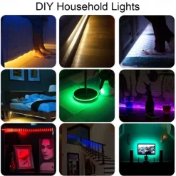 USB Led Strip Lights RGB Color Light Bar 14-95 inch TV Backlight Tit Including 24 Key IR 17 Key RF Controller PC Display Bedroom Game room Home Theater Atmosphere Light DC5V