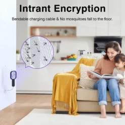 USB Mini Mosquito Swatter – Rechargeable Fly Swatter for Indoor and Outdoor Use, Effective Insect Killer Bat